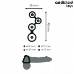 ADDICTED TOYS - PENIS RING WITH DIVIDERS FOR TESTICLES